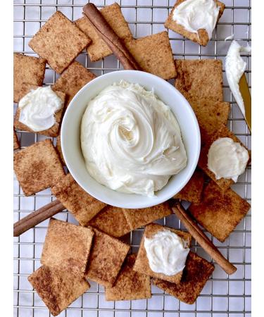 Cinnamon Almond Flour Crackers by Real Phat Foods - Low Carb Gluten-Free Keto Snack - Pack of 3 (Sweet Cinnamon Crunch) - Buy Online on GoSupps.com