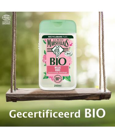 JOHNSON JOHNSON Le Petit Marseillais refreshing organic shower gel with organic wild rose organically certified formula and dermatologically tested 250 ml - Buy Online on GoSupps.com