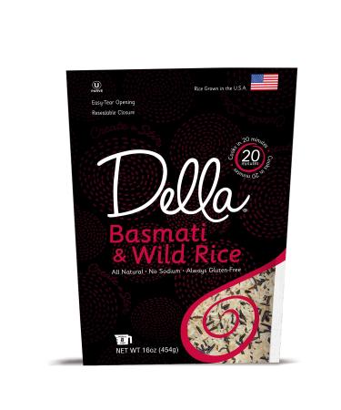 Della Basmati Rice & Wild Rice , 1 Pound (Pack of 1)