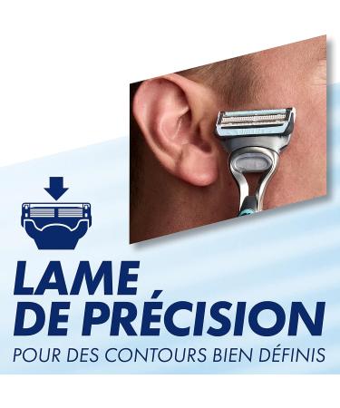 Gillette SkinGuard Sensitive Skin Razor Blade Refills for Men Pack of 10 Blade Refills 6 + 4 Blades for a Comfortable and - Buy Online on GoSupps.com