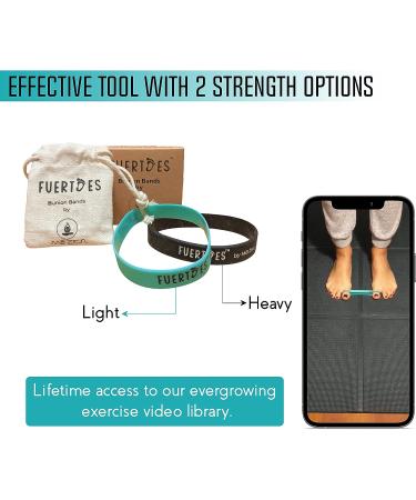 Fuertoes Hallux Valgus Resistance Bands - Set of 2 for Toe Strength & Alignment Correction - Buy Online on GoSupps.com