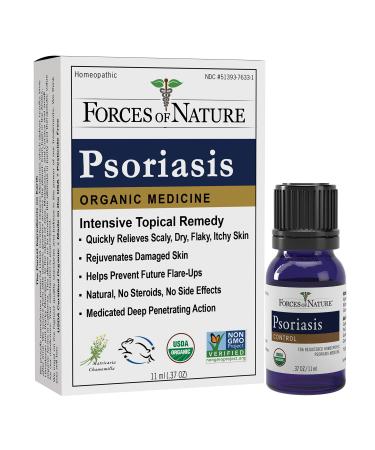 Forces of Nature -Natural, Organic Psoriasis Relief (11ml) Non GMO 0.37 Fl Oz (Pack of 1)