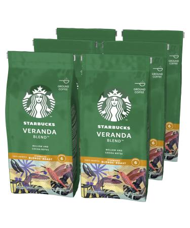 STARBUCKS Veranda Blend Blonde Roast Ground Coffee 200g (Pack of 6)