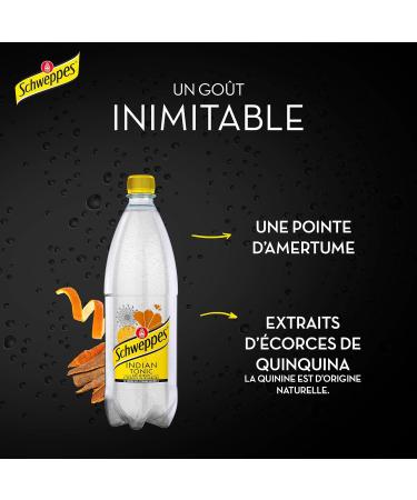 Schweppes Indian Tonic 1L - With quinquina bark extracts - Buy Online on GoSupps.com