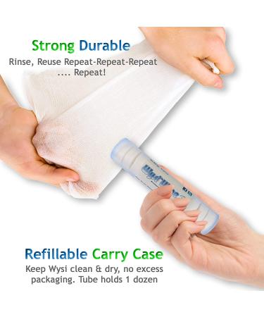 WYSI Multi-Purpose Expandable Wipes 100 Tablets with Travel Tube - Just Add Water - Buy Online on GoSupps.com
