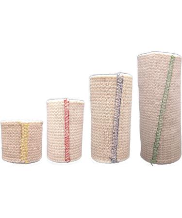 Elastic Bandage Wrap with Self-Closure [Pack of 10] 6 Inch Comfort Athletic Compression Roll  5 Yards Stretched for Customized Compression on Knee  Ankle  Wrist + Vakly First Aid Kit Guide (6''X10) 6 Inch (Pack of 10) - Buy Online on GoSupps.com