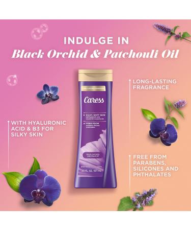 Caress Body Wash Black Orchid & Patchouli Oil To Relax and Recharge Relaxing Fragrant Body Soap 20 fl oz Pack of 4 - Buy Online on GoSupps.com