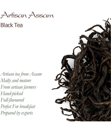 Assam Black Tea from India - Artisan Big Leaf Golden Quality - 100g - Buy Online on GoSupps.com