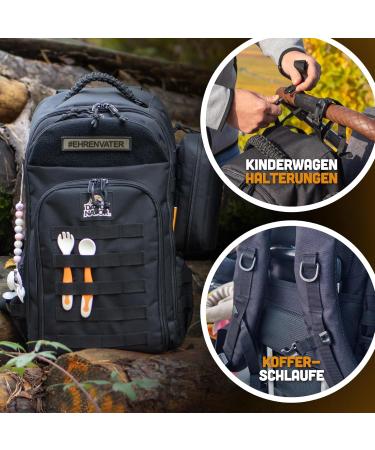 Daddynator: Big Arnold Changing Backpack for Dads | Includes Changing Pad Wet Wipe Organizer & Accessory Organizers | Complete Bundle - Buy Online on GoSupps.com