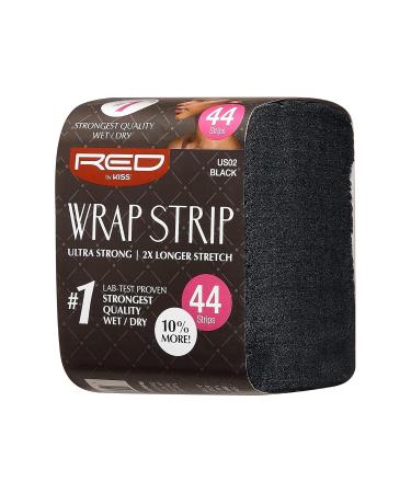 Red by Kiss Wrap Strip Ultra Strong 2X Longer Stretch Black-3.5 (6 PACK) - 44 Strips - Buy Online on GoSupps.com