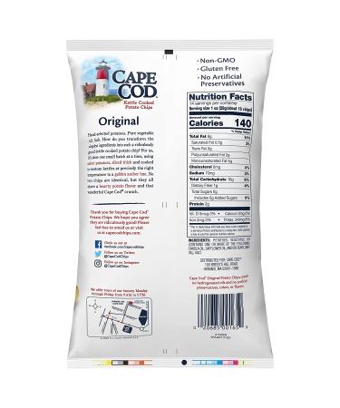 Original Cape Cod Kettle Cooked Potato Chips - 14oz Party Size Bag (Pack of 1) - Buy Online on GoSupps.com