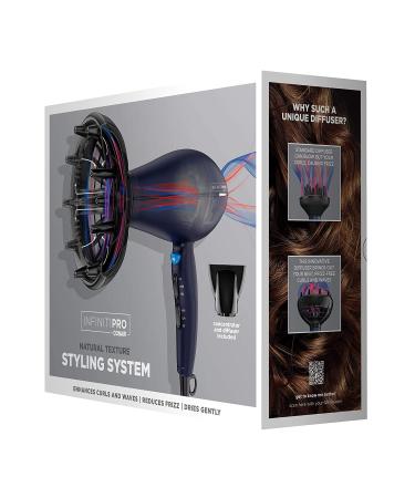 INFINITIPRO BY CONAIR 1875 Watt Hair Dryer with Diffuser | Enhance Curls & Waves, Reduce Frizz - Buy Online on GoSupps.com