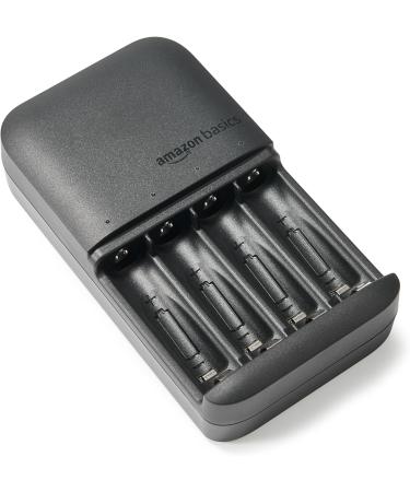 Amazon Basics NiMh Rechargeable Batteries & Charger Set - 4 AA & 4 AAA 8 Count | International Shipping Available - Buy Online on GoSupps.com