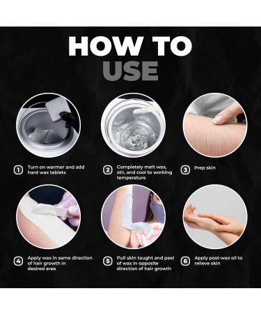 Nova Wax - Professional Stripless Hair Removal Wax for Sensitive Skin - 500g/1.1lb Creamy Elastic Formula - Hot Wax Tablets - 1 Count - Buy Online on GoSupps.com