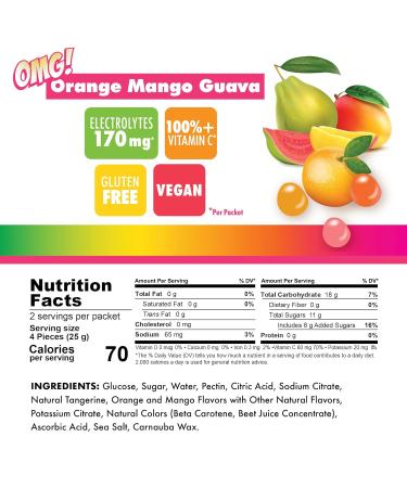 Bonk Breaker Energy Chews with Electrolytes Orange Mango Guava Easy to Chew Energy Gummies 10 Pack - Buy Online on GoSupps.com