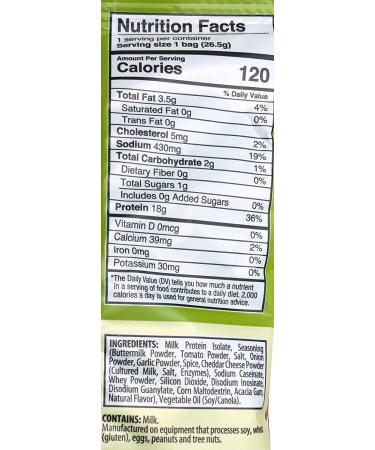 HealthSmart Ranch Crisps: 18g Protein, Low Calorie, Low Carb, Vegetarian, Keto-Friendly - 7 Single Serving Bags - Buy Online on GoSupps.com
