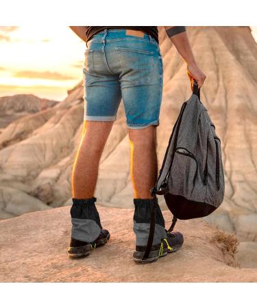 Nolitoy Lightweight Waterproof Gaiters for Trail Running & Hiking | Ankle Protection for Shoes & Boots in Blue & Black - Buy Online on GoSupps.com