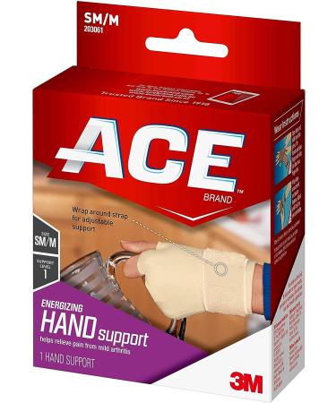 ACE Energizing Hand Support - Small/Medium Beige - 1 Pack - Buy Online on GoSupps.com