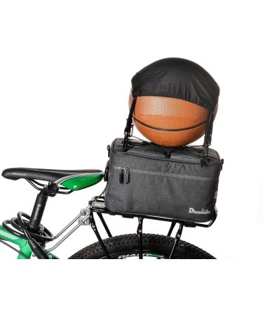 Disconano 8L Multifunctional Bicycle Rear Rack Bag - Carry Basketball/Football/Helmet - Hand/Ice/Lunch Bag - Gray - Buy Online on GoSupps.com