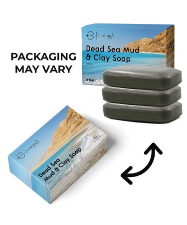 Natural Dead Sea Mud Soap - 3PCS Set for Psoriasis, Acne & Eczema Relief | Organic & Vegan | 4 oz - Buy Online on GoSupps.com