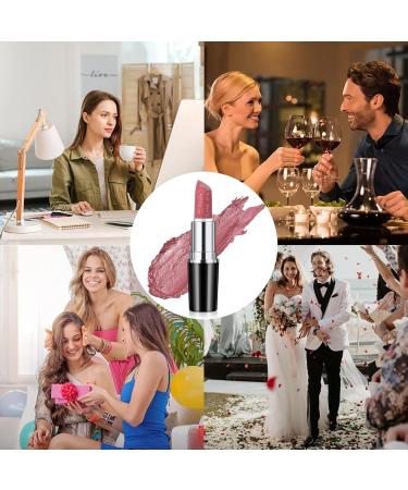 Buy Shiny Metallic Lipstick | High Pigment Long Lasting Waterproof Glitter | Soft Velvet Glow & Moisturizing Formula for Women - Fast International Shipping - Buy Online on GoSupps.com