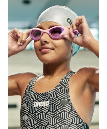 ARENA Children's Swimming Goggles - One Size Multicoloured Junior Goggles (Light Blue-Red-Blue) | Unisex Ideal for Kids | International Shipping Available - Buy Online on GoSupps.com