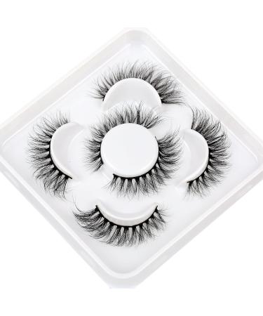 Shop Pooplunch Cat Eye False Eyelashes - Wispy Fluffy Faux Mink Volume Lashes (3 Pairs) - International Shipping Available - Buy Online on GoSupps.com
