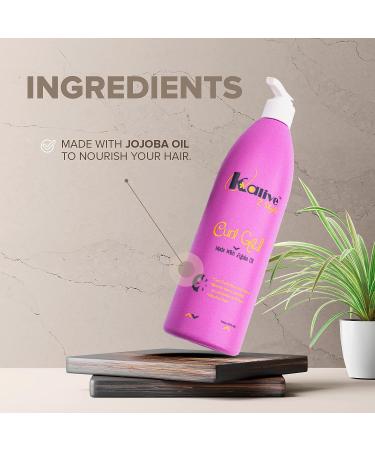 KALIVE Curl Gel 16 oz - Defines all Curl Types for Women with Natural or Permed Hair - Buy Online on GoSupps.com