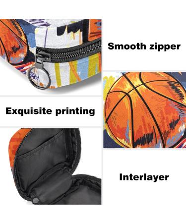 Basketball Graffiti Art Storage Pocket - Portable Menstrual Cup for Women & Girls - Buy Online on GoSupps.com