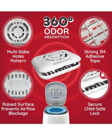 VZee Diaper Pail Deodorizer 16-Pack with Plastic Case - Munchkin Compatible, Odor Eliminator for Diaper Pails, Shoes, Drawers - Buy Online on GoSupps.com