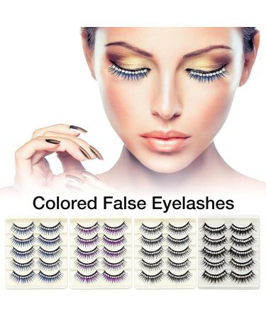 YangMeng Purple Diamond Eyelashes | Thick Exaggerated False Lashes for Cosplay & Dance Performance - Natural Look - Buy Online on GoSupps.com