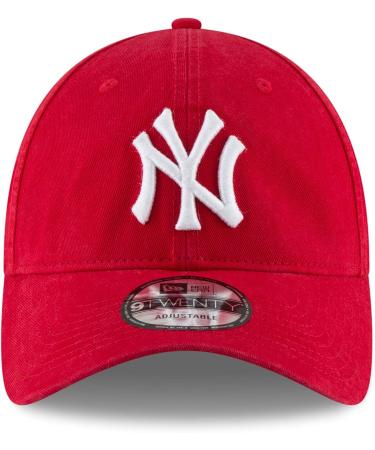 New Era MLB Core Classic Khaki 9TWENTY Adjustable Hat - New York Yankees Red - Buy Online on GoSupps.com