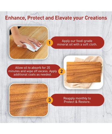 Torch Paste Mineral Oil for Wood Burned Crafts - Food Grade Conditioner for Cutting Boards & Charcuterie Boards - 8 oz - Perfect for Kitchen Utensils - Buy Online on GoSupps.com