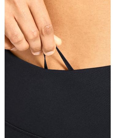 CRZ YOGA Women's High Waisted Naked Feeling Workout Leggings 25 Inches - Medium Black - Buy Online on GoSupps.com