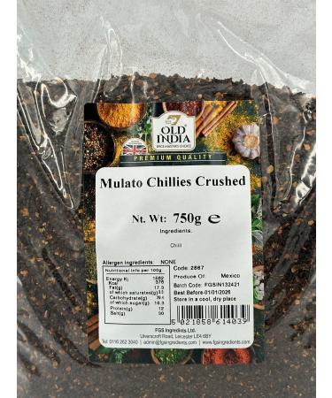Old India Mulato Chillies Crushed 750g
