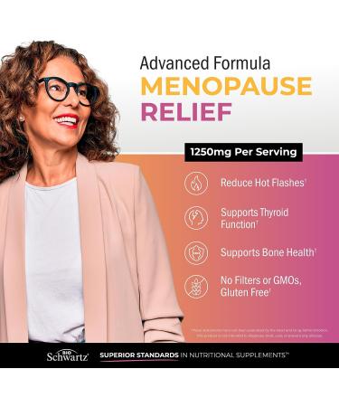 Menopause Relief & Hormone Balance with Herbal Support - 60 Veggie Capsules - Buy Online on GoSupps.com