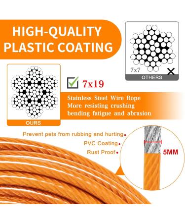 Buy Tie Out Leashes for Dogs - 3/6/9/15m Durable Cables for Medium to Large Dogs in Orange | Ideal Yard Leash - Buy Online on GoSupps.com