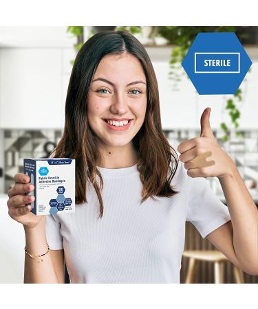 Medpride Sterile Fabric Knuckle Adhesive Bandages [100 Count] - Hypoallergenic & Latex-Free - Buy Online on GoSupps.com