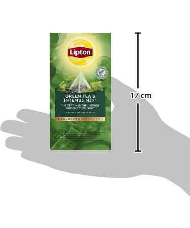  Lipton Lipton Exclusive Selection Intense Mint Green Tea Rainforest Alliance Label 25 Pyramid Bags - Buy Online on GoSupps.com