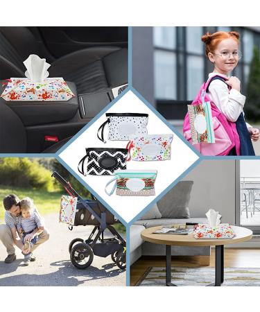 Reusable Baby Wet Wipe Dispenser 4-Pack | Eco-Friendly Portable Travel Holder Case - Buy Online on GoSupps.com