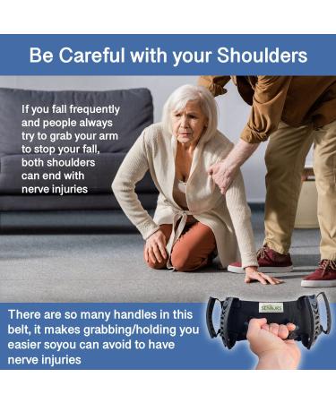 Gait Belt for Seniors - Easy-to-Use Transfer Belts with Handles for Elderly & Patients - Quick Release for Medical Nursing - Improve Balance & Safety - Buy Online on GoSupps.com