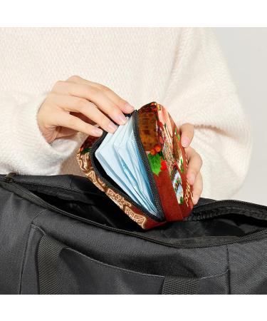 Period Bag Sanitary Napkin Storage Pouch - Xmas Travel Makeup Bag - Turkey Color4087 - Buy Online on GoSupps.com
