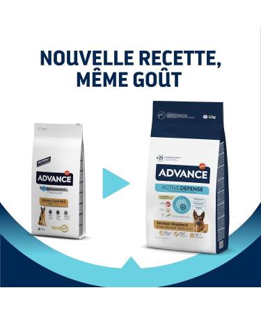 Advance German Shepherd - Adult Dog Food with Turkey - 12kg - Buy Online on GoSupps.com