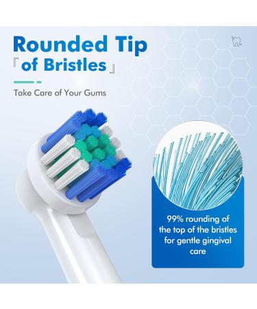 Replacement Toothbrush Heads for Oral-B Braun - Pack of 8 Compatible with Pro 1000/9600/500/3000/7000/8000 - Buy Online on GoSupps.com
