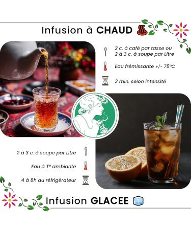  Ascenbio Ascenbio Organic French Mint Green Tea Marrakech Tea Refreshing Softness 180g Loose Prepared and packaged in France Biodegradable Packaging - Buy Online on GoSupps.com