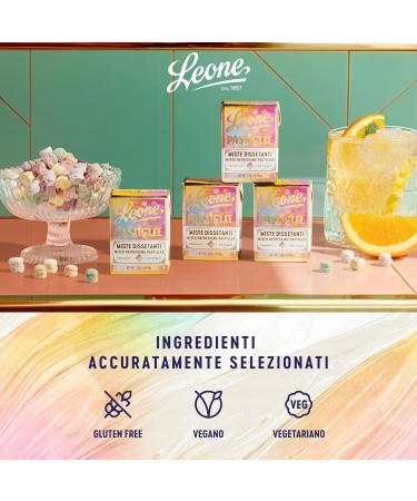  Pastiglie Leone Leone Since 1857 Refreshing Mixed Lozenges Leone Candy Box Vegan and Gluten Free 4 x 27 g - Buy Online on GoSupps.com