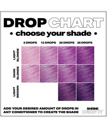 SHRINE Drop It Semi-Permanent Hair Dye Drops Purple 20 ml purple 20 ml (Pack of 1) - Buy Online on GoSupps.com