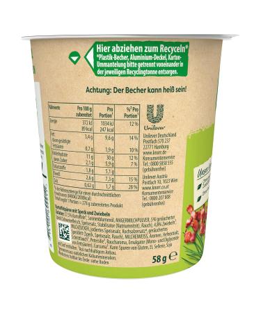 Buy Knorr Potato Snack Bacon & Onions - Quick 5-Minute Delicious Potato Dish | 8x58g - International Shipping Available - Buy Online on GoSupps.com