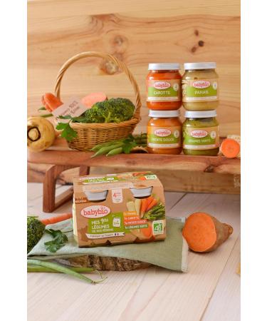 Babybio Multipack Vegetable Pots - Organic - 4+ months - 4x130g - Pack of 6 - Buy Online on GoSupps.com