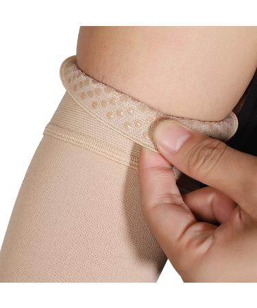 MGANG Lymphedema Compression Arm Sleeve 15-20 mmHg - Full Arm Support for Swelling, Edema, Post Surgery Recovery - Beige (M) - Buy Online on GoSupps.com